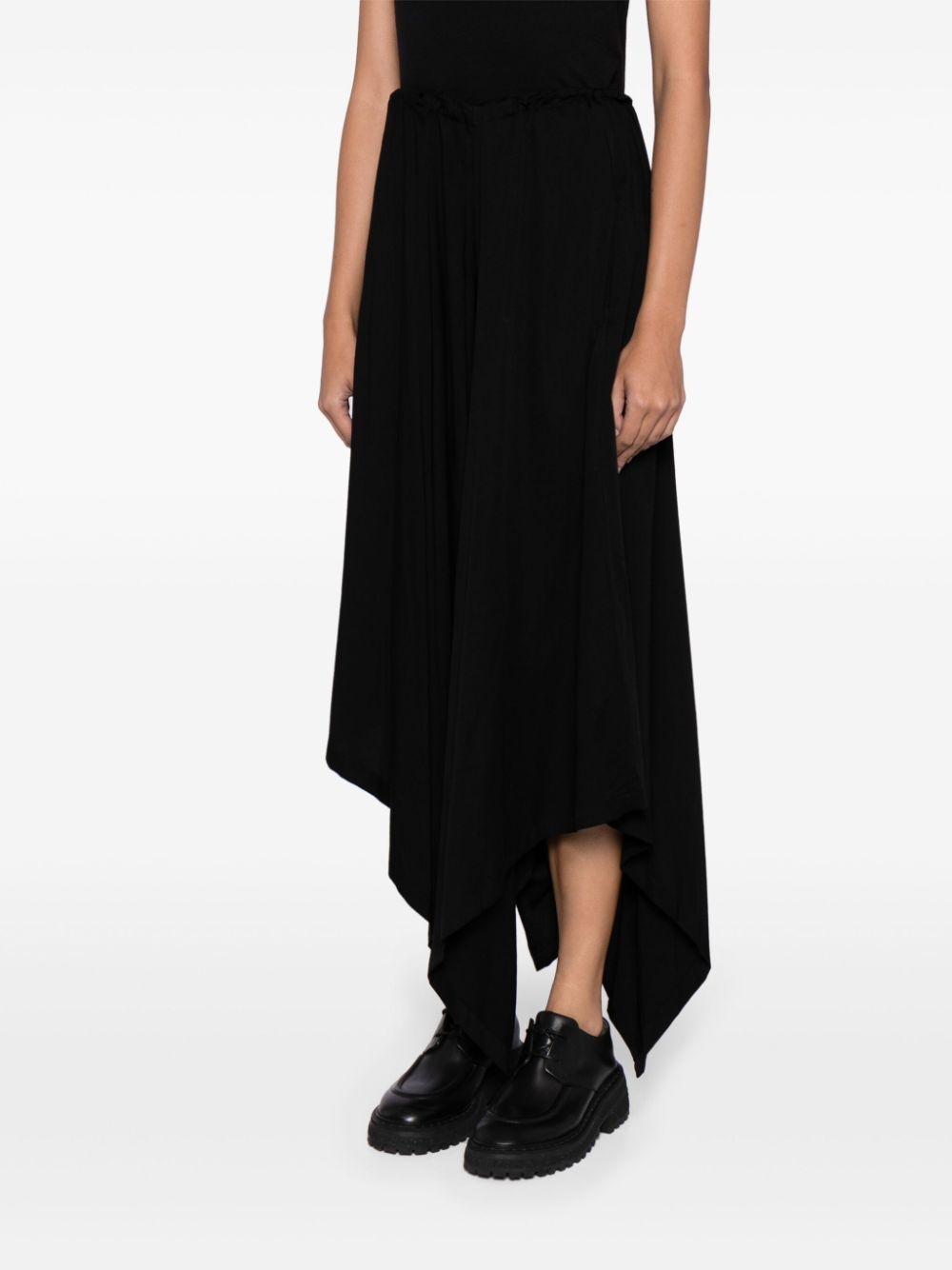 satin drawstring sarrouel trousers - 3