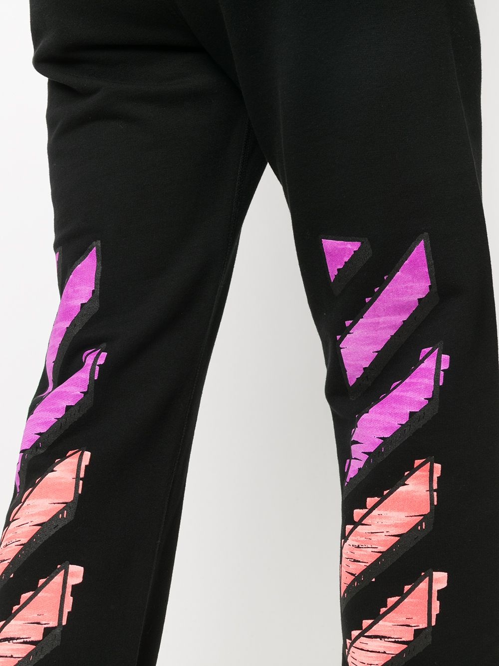 diag-print track pants - 5