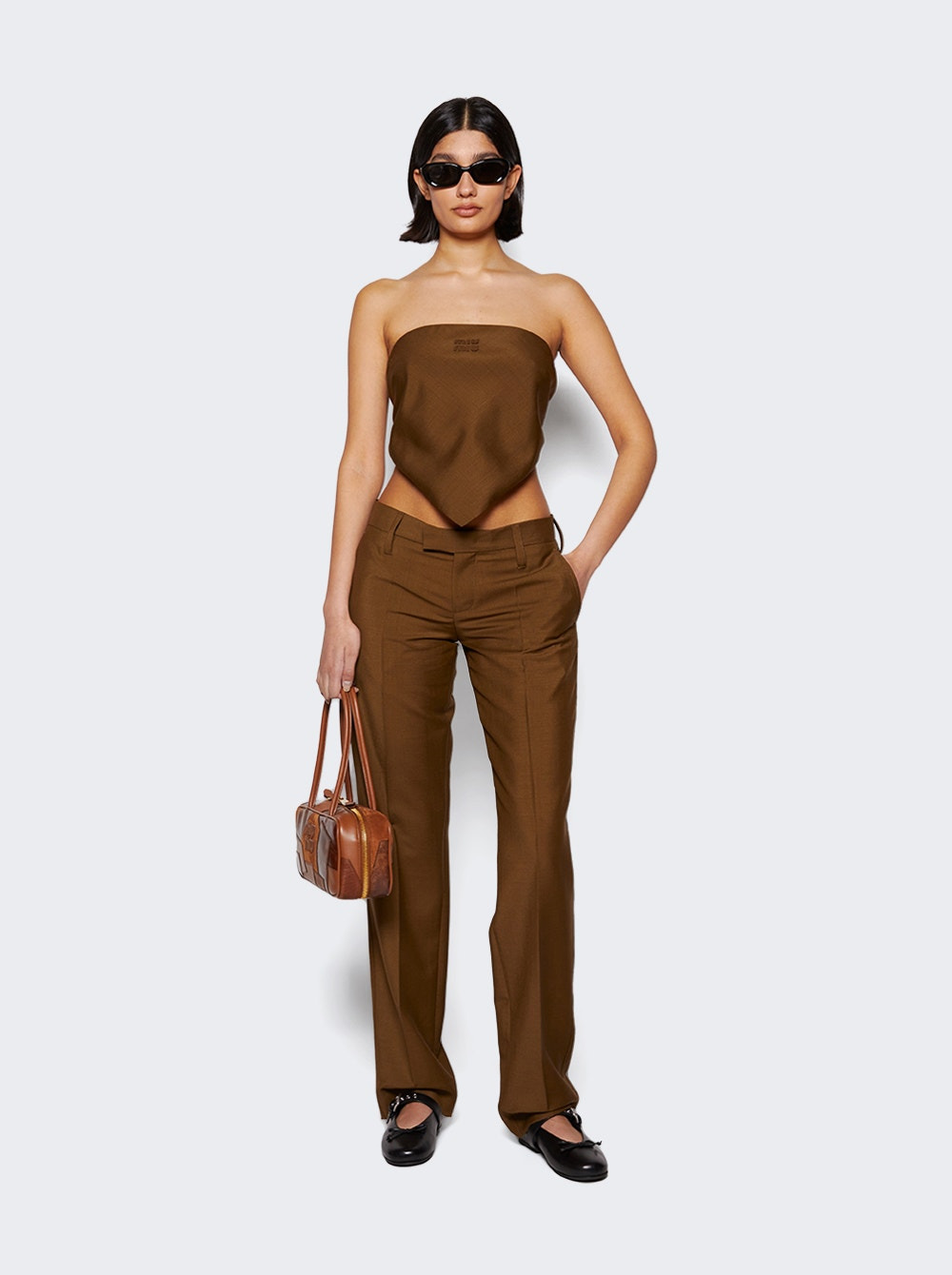 Mohair Trousers Brown - 2