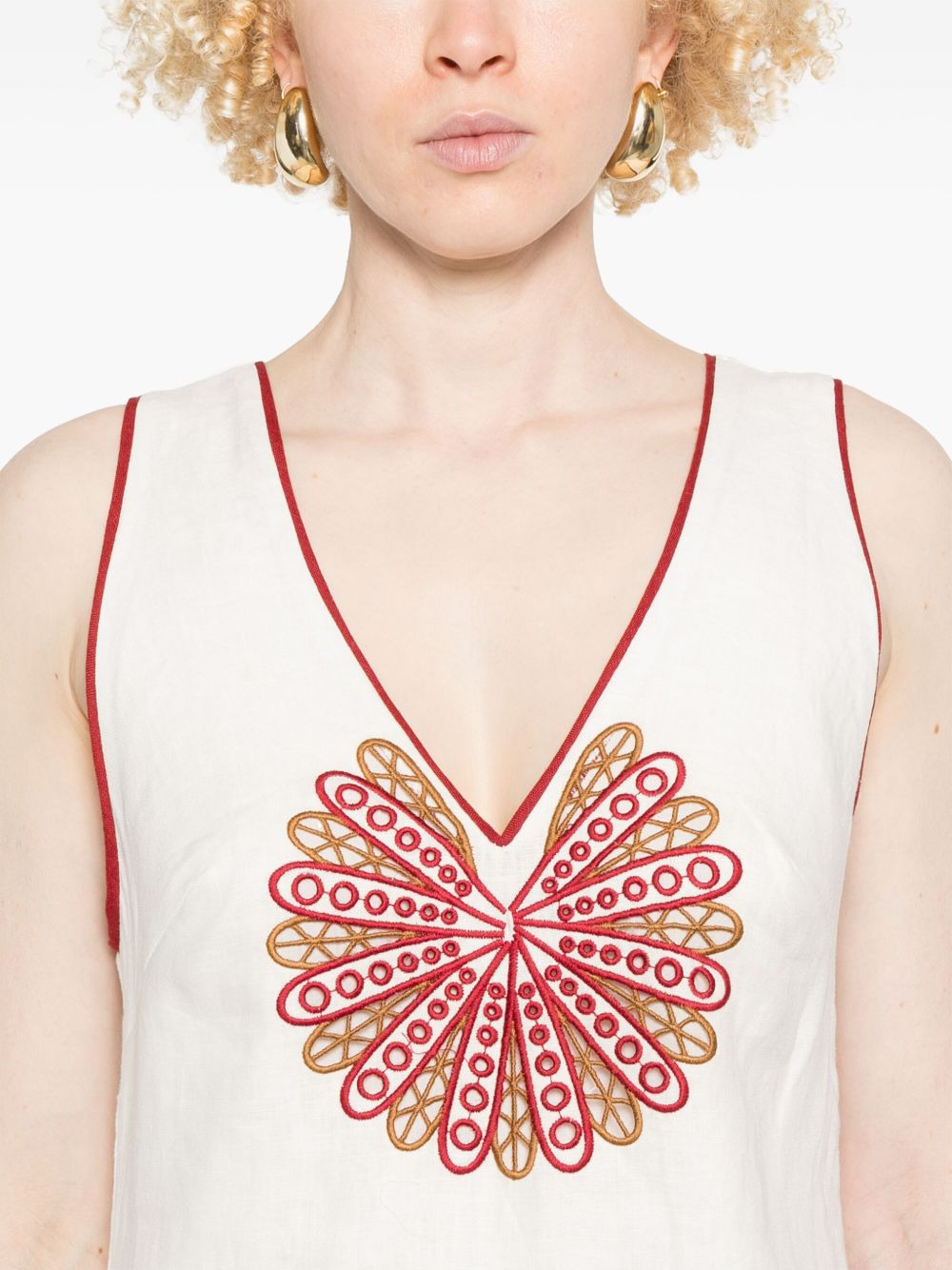 Marys Tiles Richelieu midi dress - 5