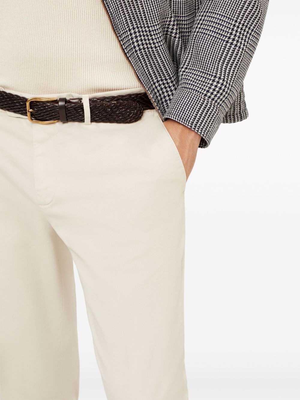 tapered-leg chino trousers - 5