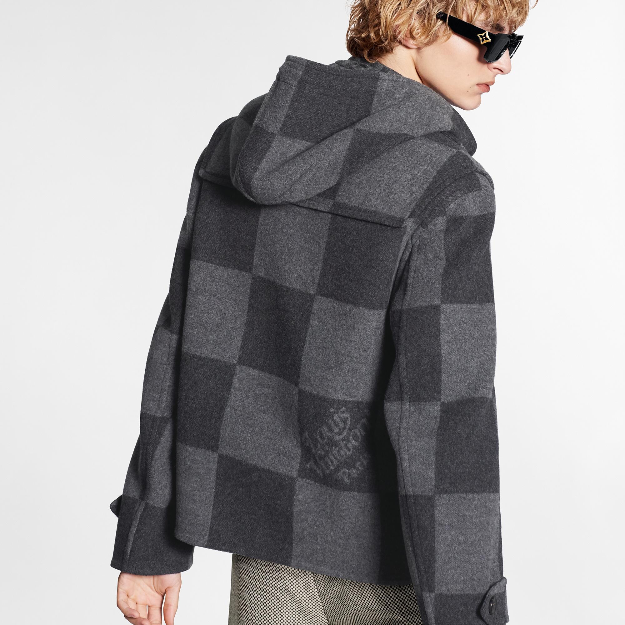 Giant Damier Duffle Coat - 5