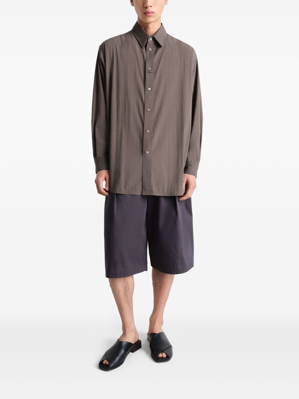 pleated bermuda shorts - 2