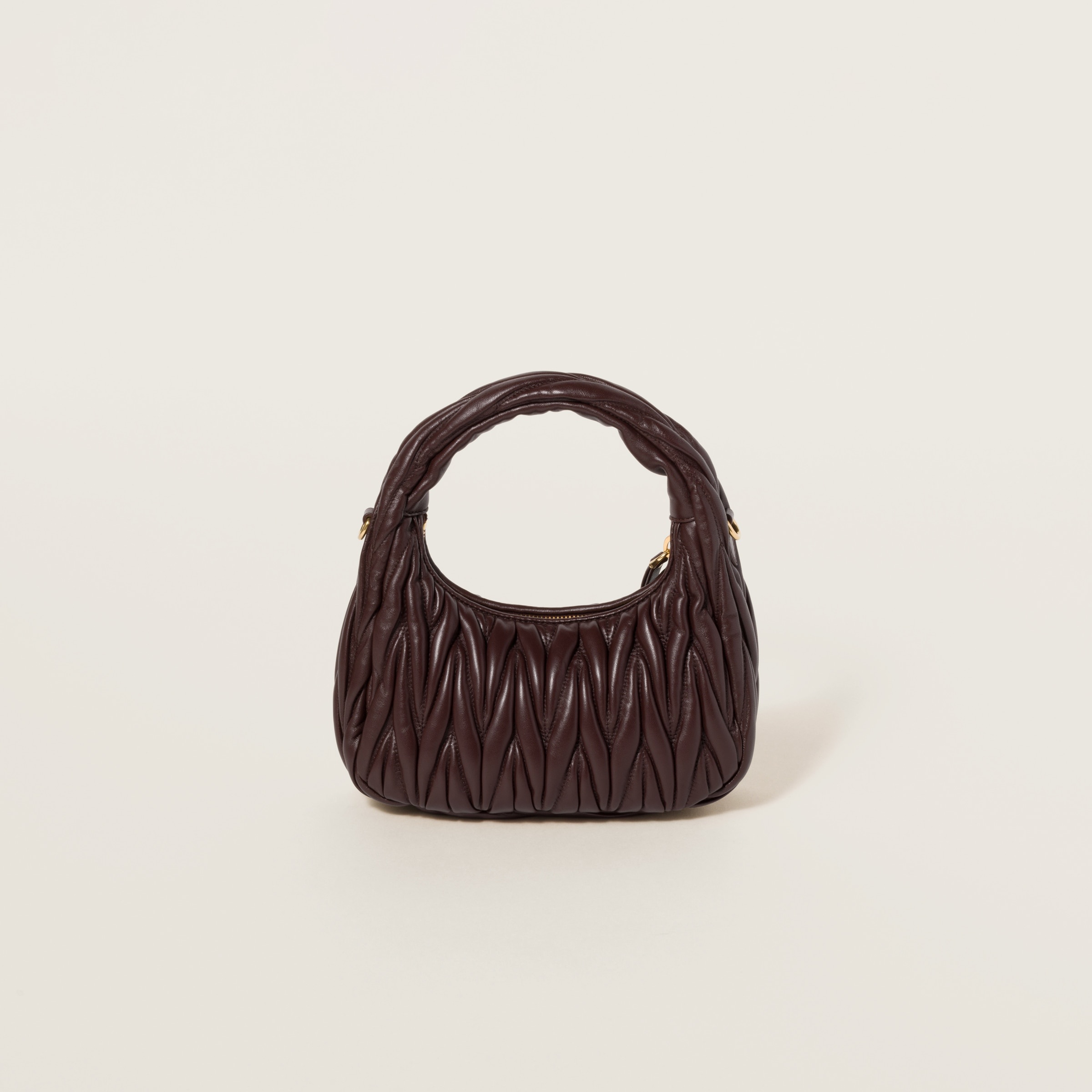 Wander matelassé nappa leather hobo bag - 4