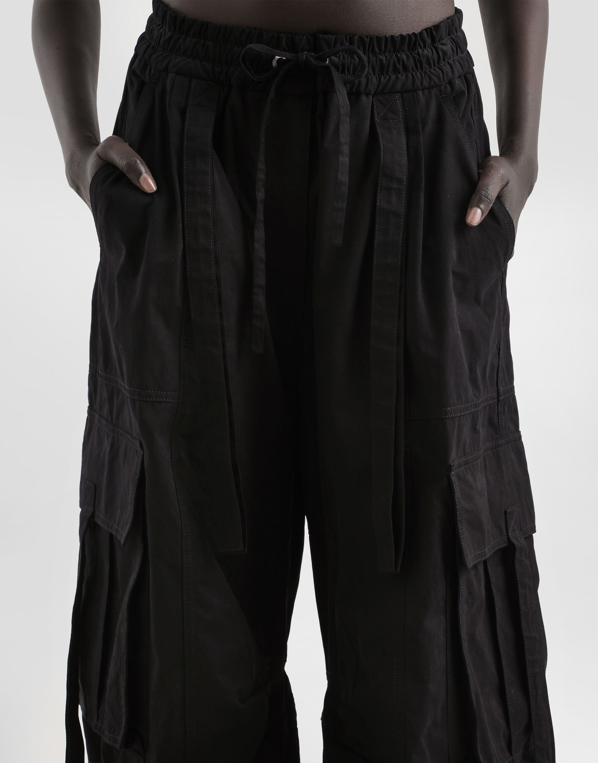 Waxed faille cargo pants - 6
