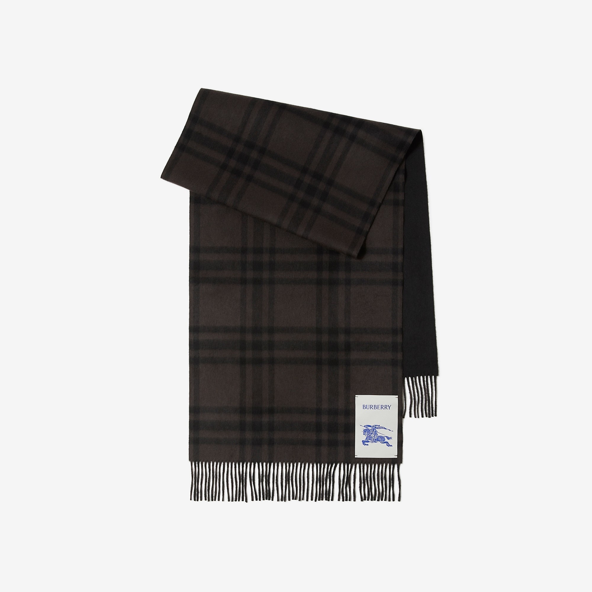 Burberry Check Cashmere Scarf | REVERSIBLE
