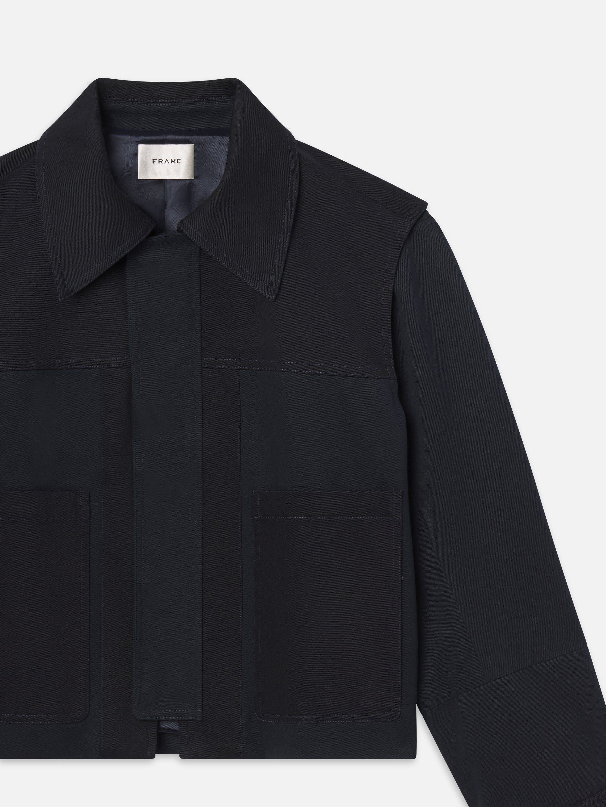 The Errand Coat in Navy - 2