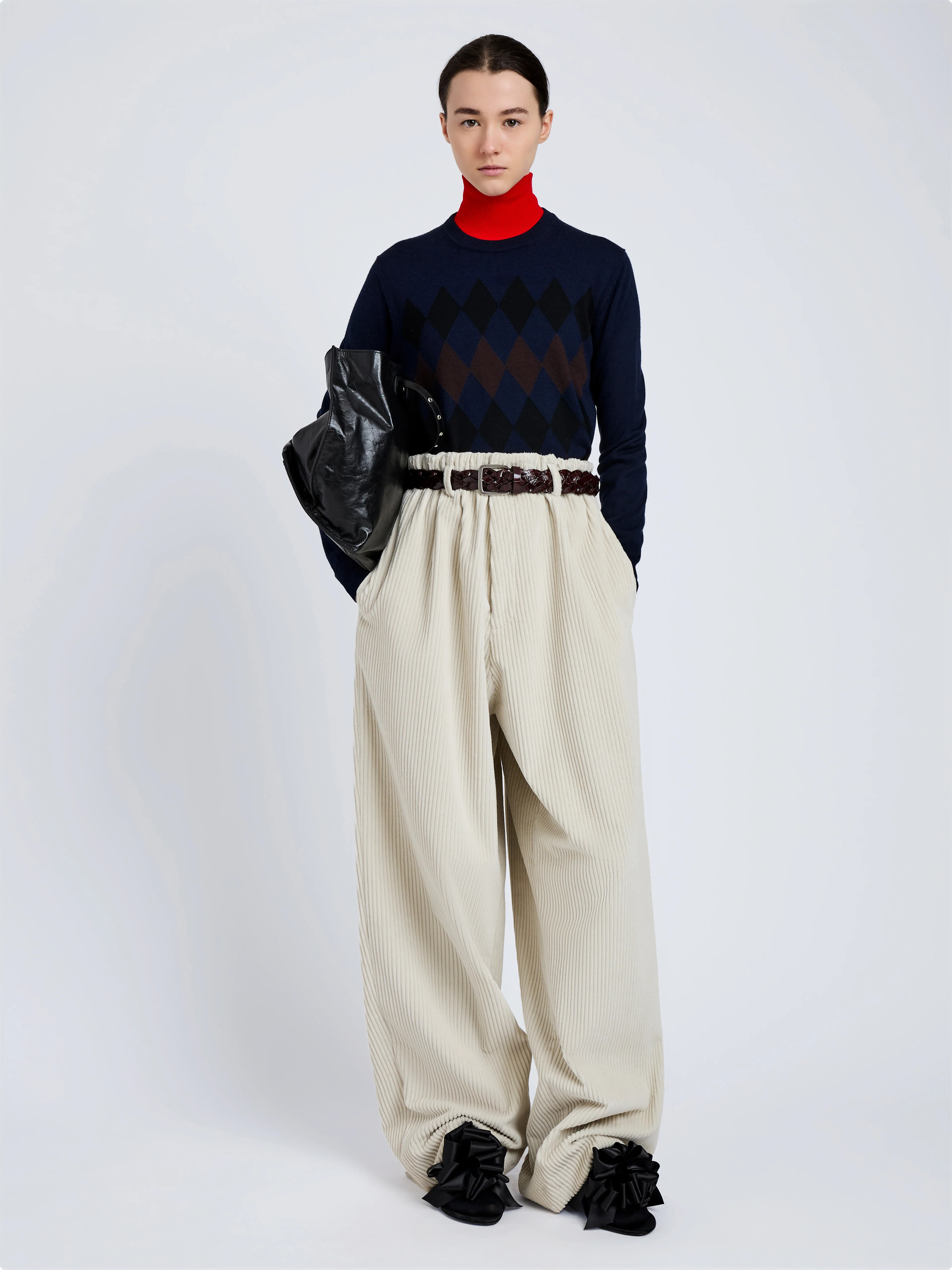 Vivian Top in Argyle Knit - 3