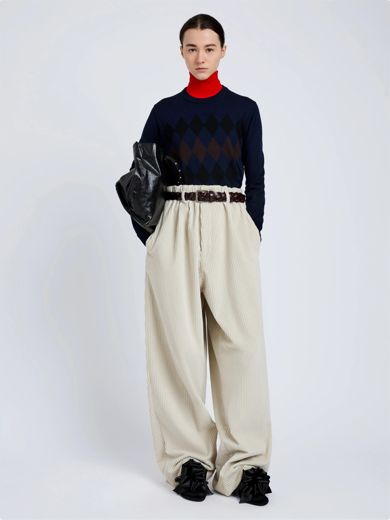 Proenza Schouler Vivian Top in Argyle Knit outlook
