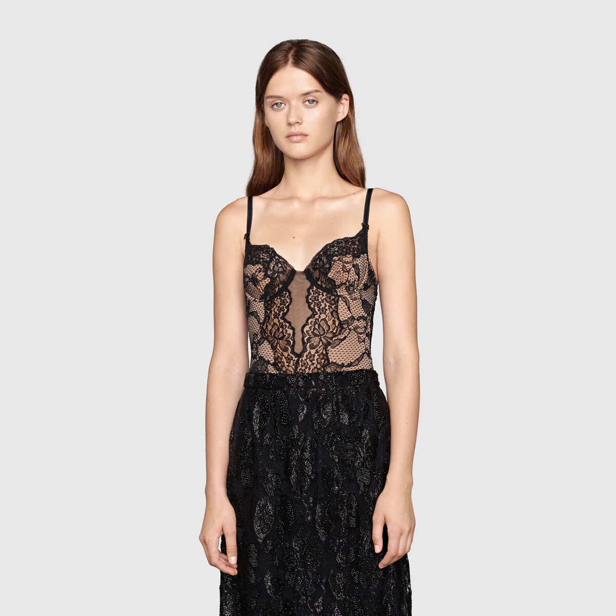 Flower lace bodysuit - 3