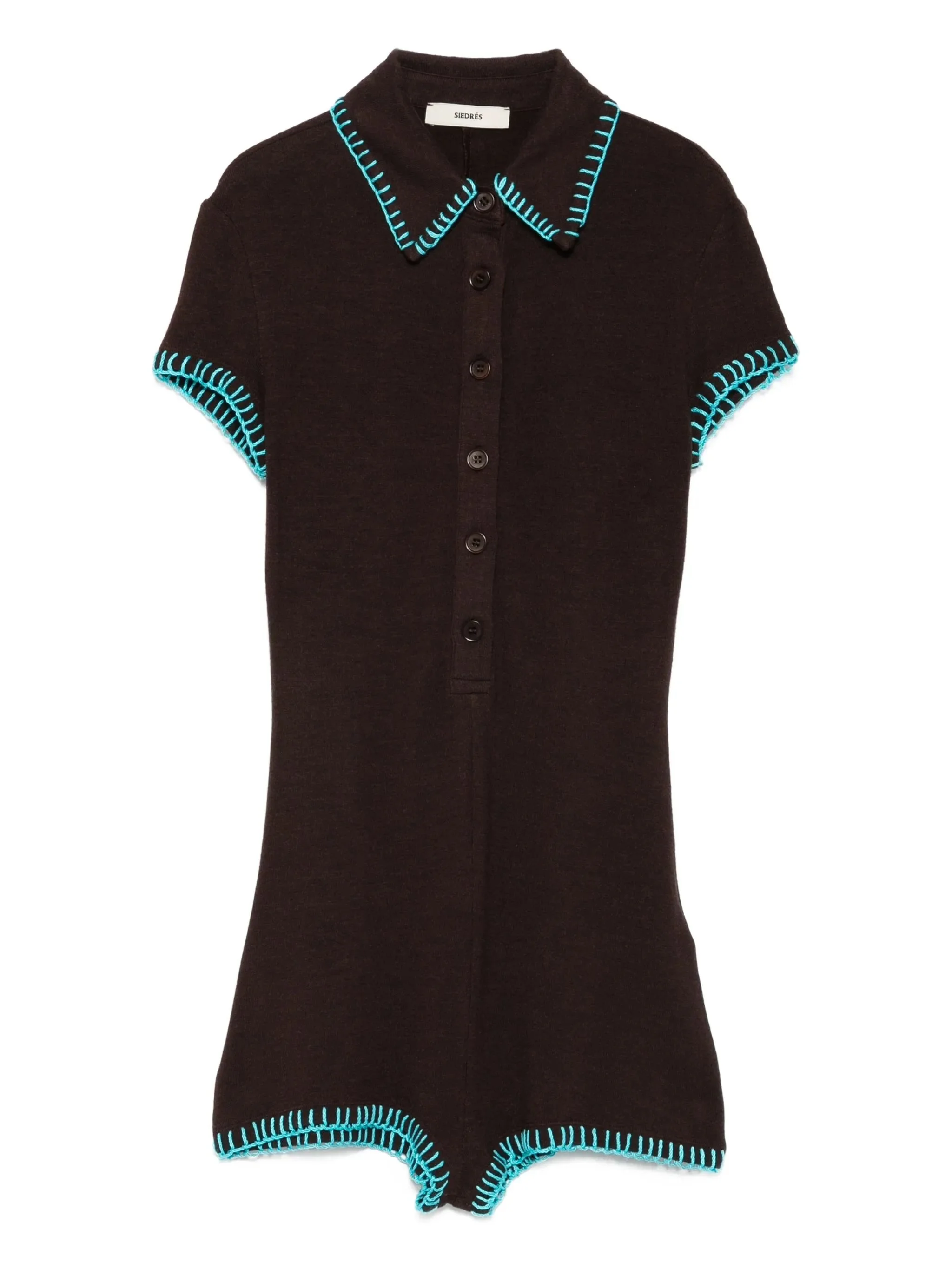 Siedres Dunie Short-sleeve Buttoned Jumpsuit - 1