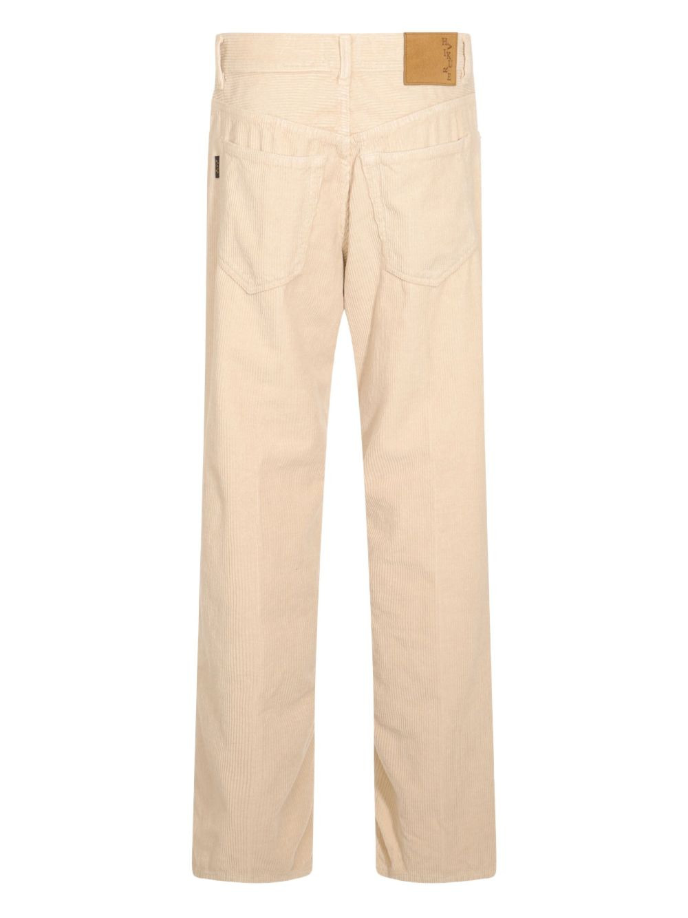 corduroy-textured cotton trousers - 2