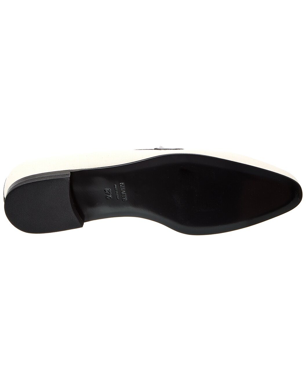 KHAITE The Pippen Canvas & Leather Loafer - 4