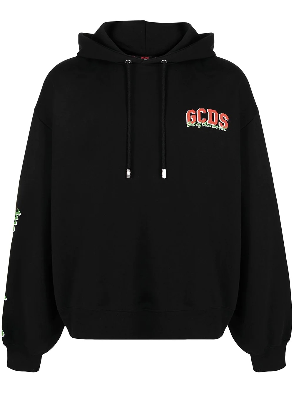 logo drawstring hoodie - 1