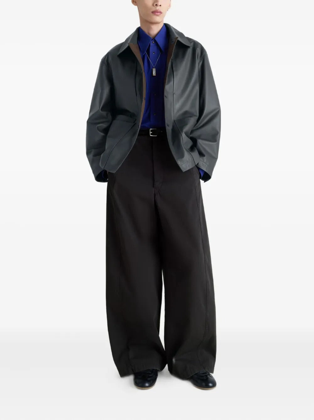 LEMAIRE - Men Leather Workwear Jacket - 3