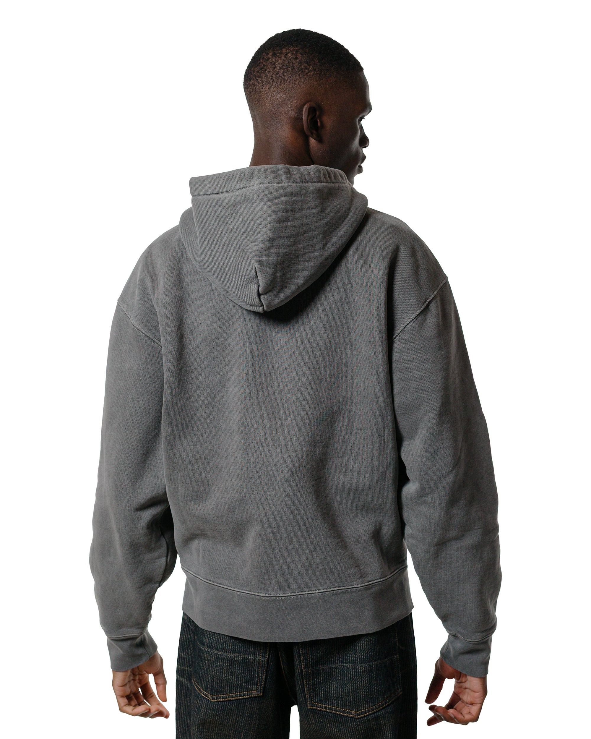 Rascal Hood Worn Black Hefty Fleece - 3