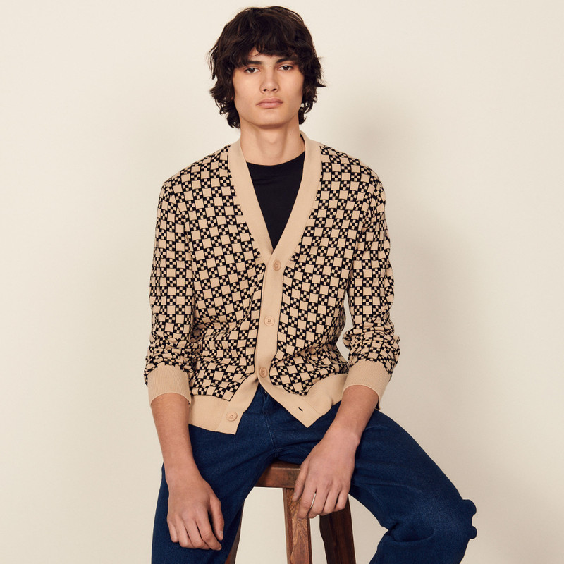 Sandro Jacquard cardigan outlook