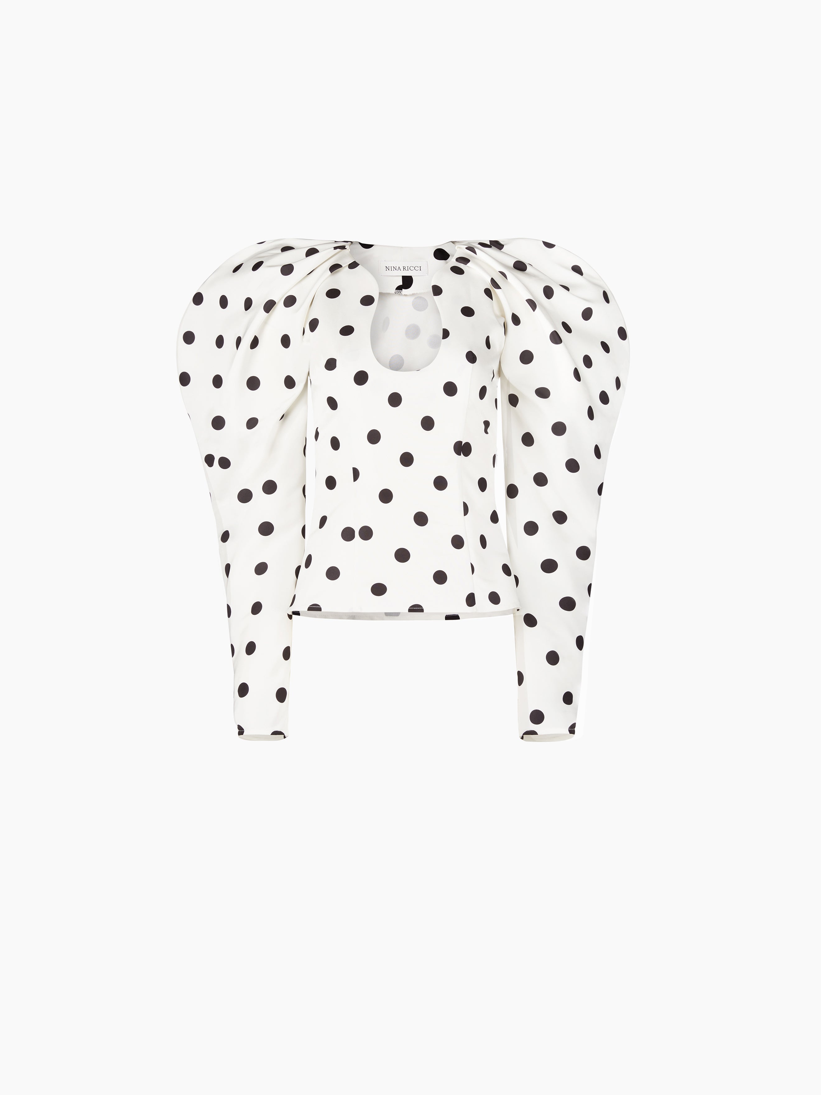 TAFFETA TOP WITH COCOON SLEEVES - 5