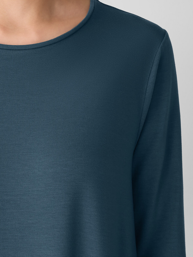 Stretch Jersey Knit Oval Dress 5