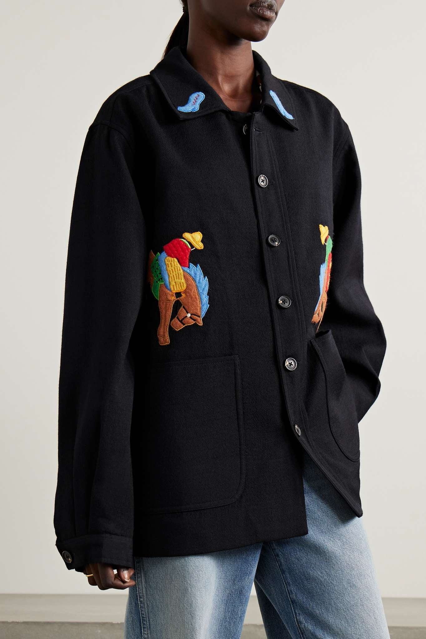 Rodeo Frank appliquéd wool jacket - 3