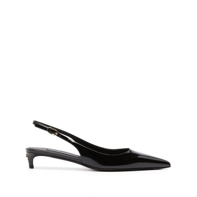 40mm patent slingback pumps - 1