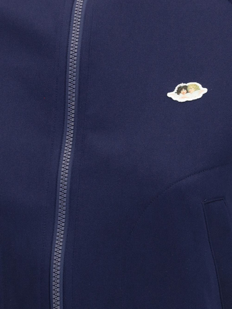 Angels-patch zip-up sweatshirt 4