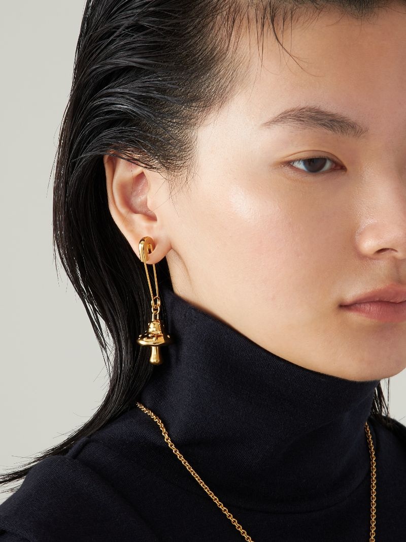 MUSHROOM CHARM EARRING - 2
