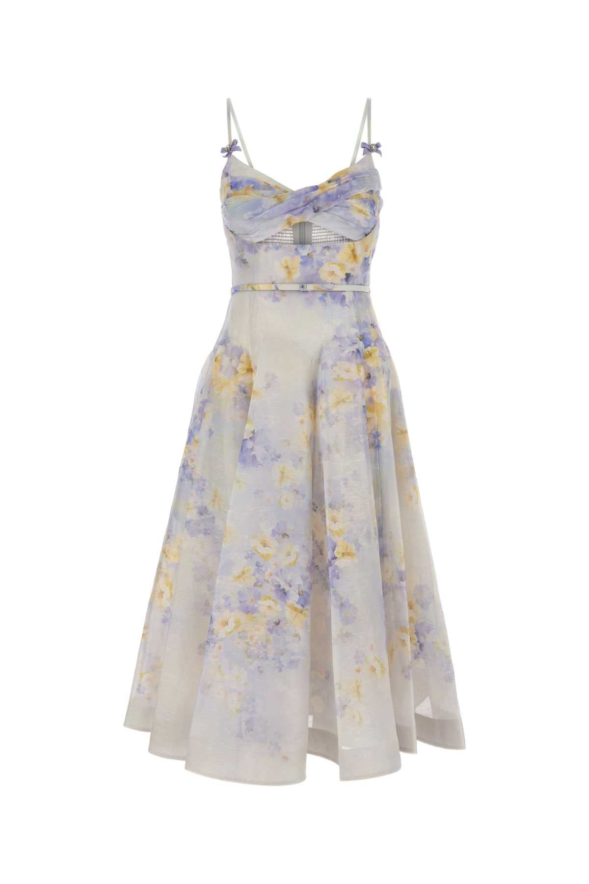 Zimmermann Women Printed Linen Blend Crush Dress - 1