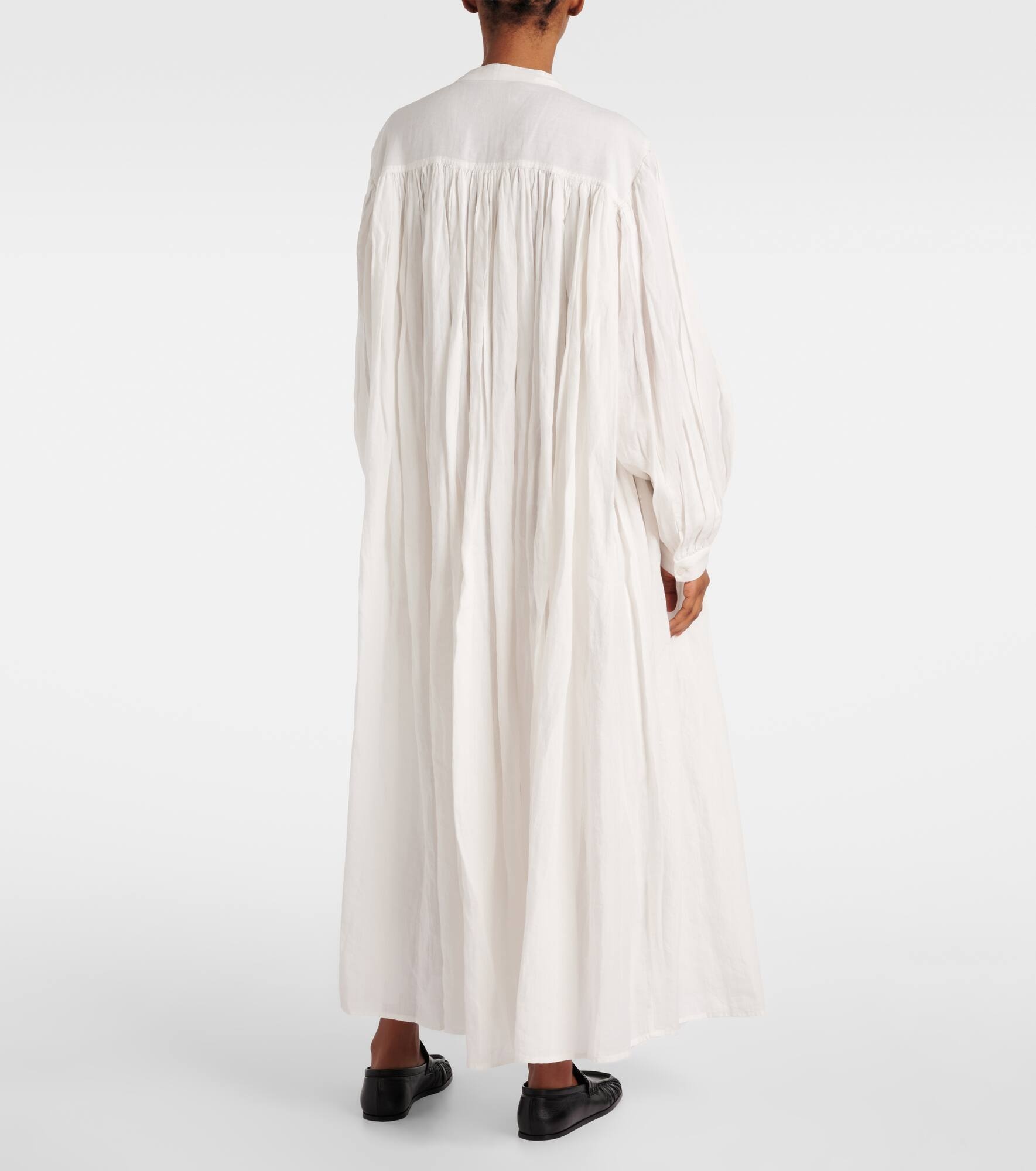 Oversized ramie maxi dress - 3