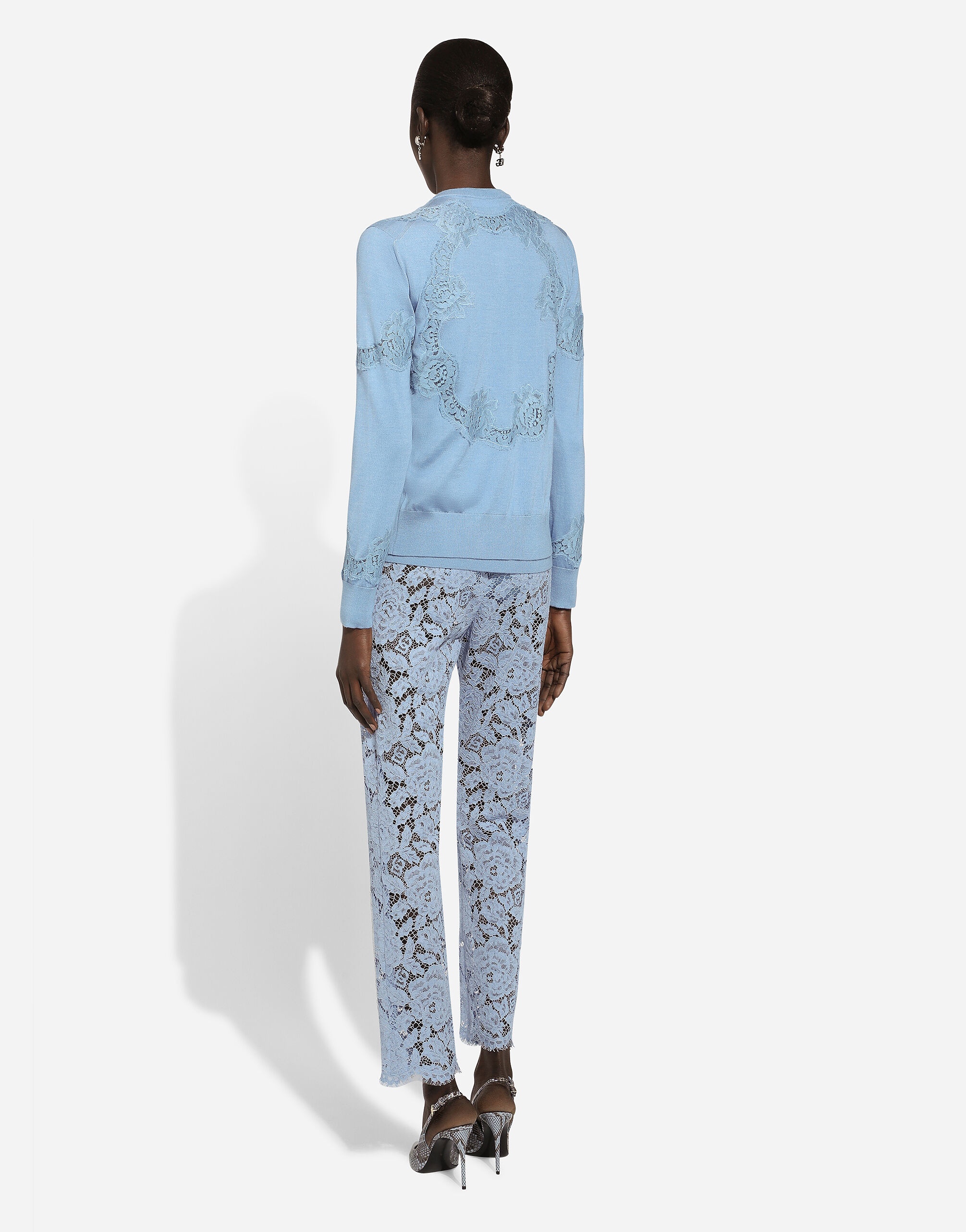 パンツ Dolce & Gabbana Dolce Gabbana Cordonetto Lace Trousers Cordonetto lace trousers in Black for Men | Dolce&Gabbana®