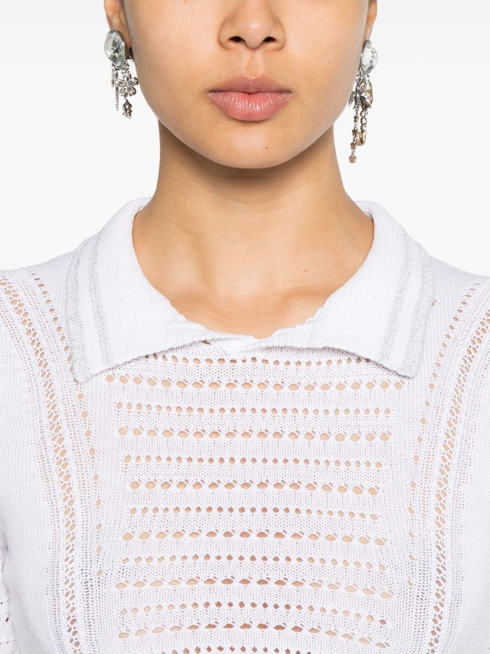 cropped polo top - 5