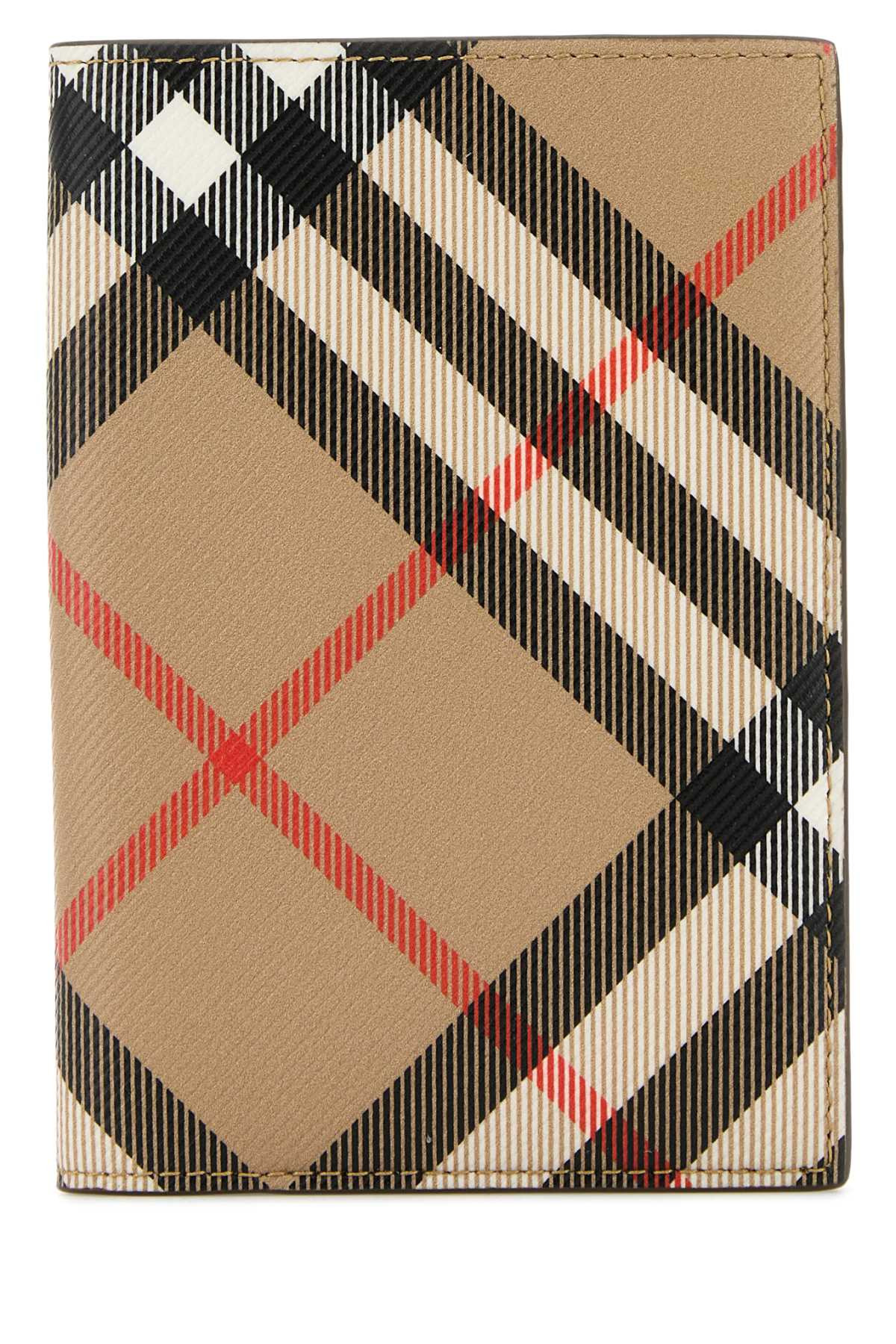 Burberry Men Printed E-Canvas Passport Holder - 1