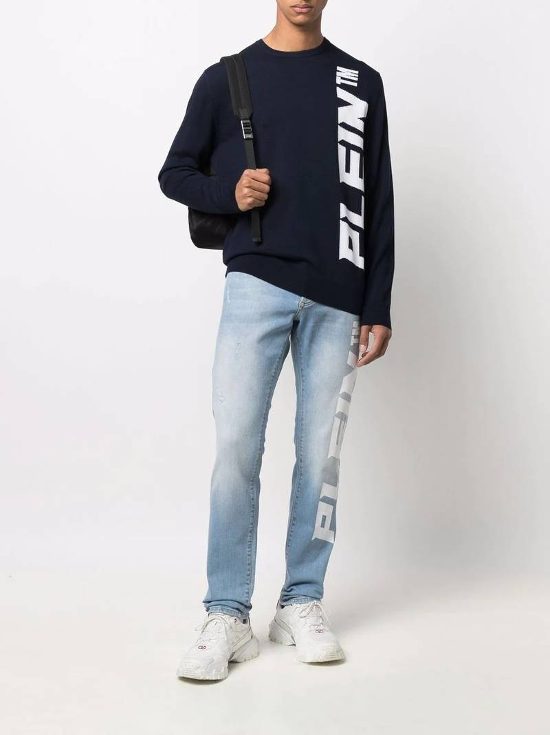 PHILIPP PLEIN logo-print jumper outlook