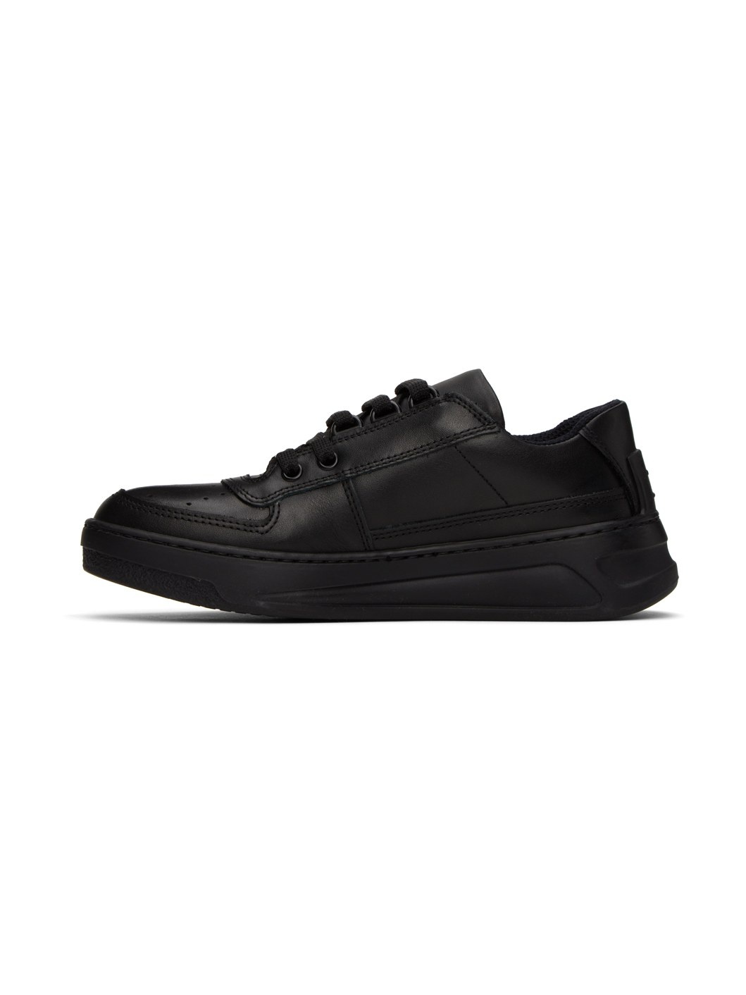 Black Perforated Sneakers - 3