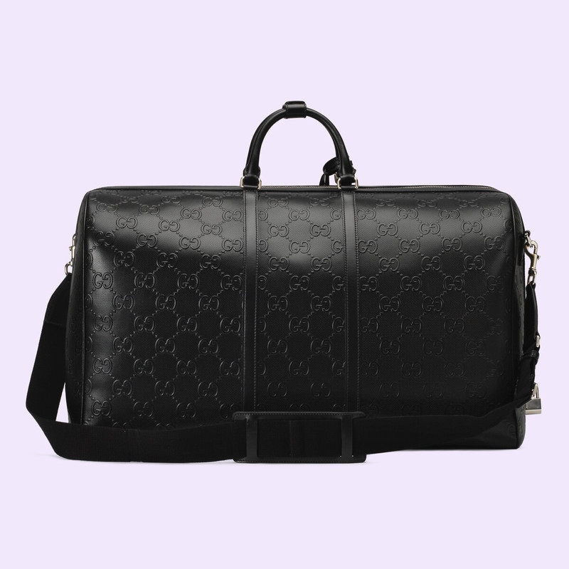 GG embossed maxi duffle bag 4
