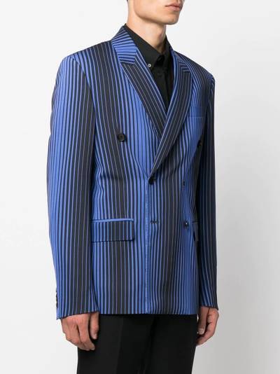 Moschino double-breasted stripe blazer outlook