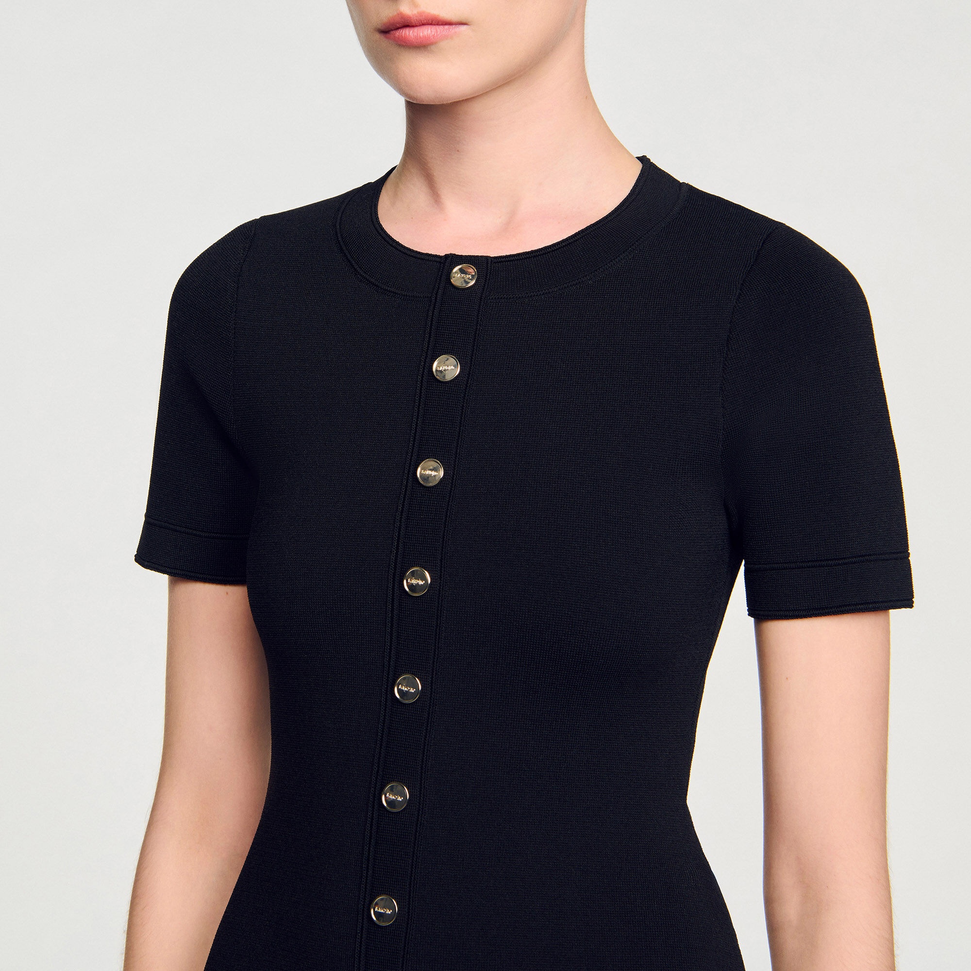MINI KNIT DRESS WITH RUFFLE - 3