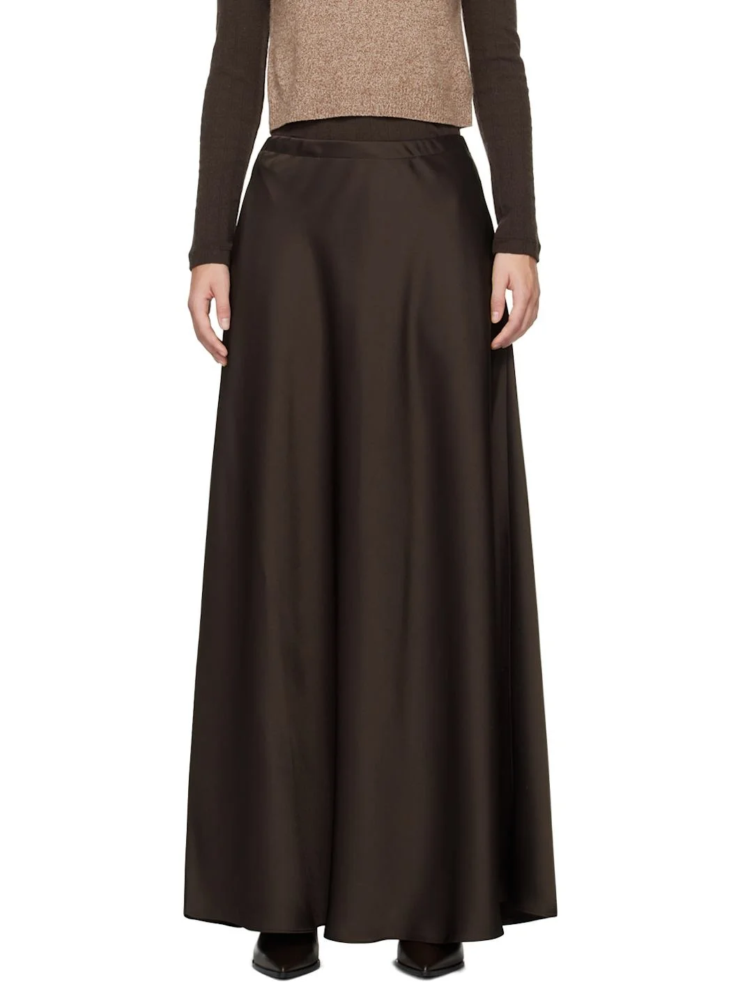 Brown Barb Maxi Skirt - 1