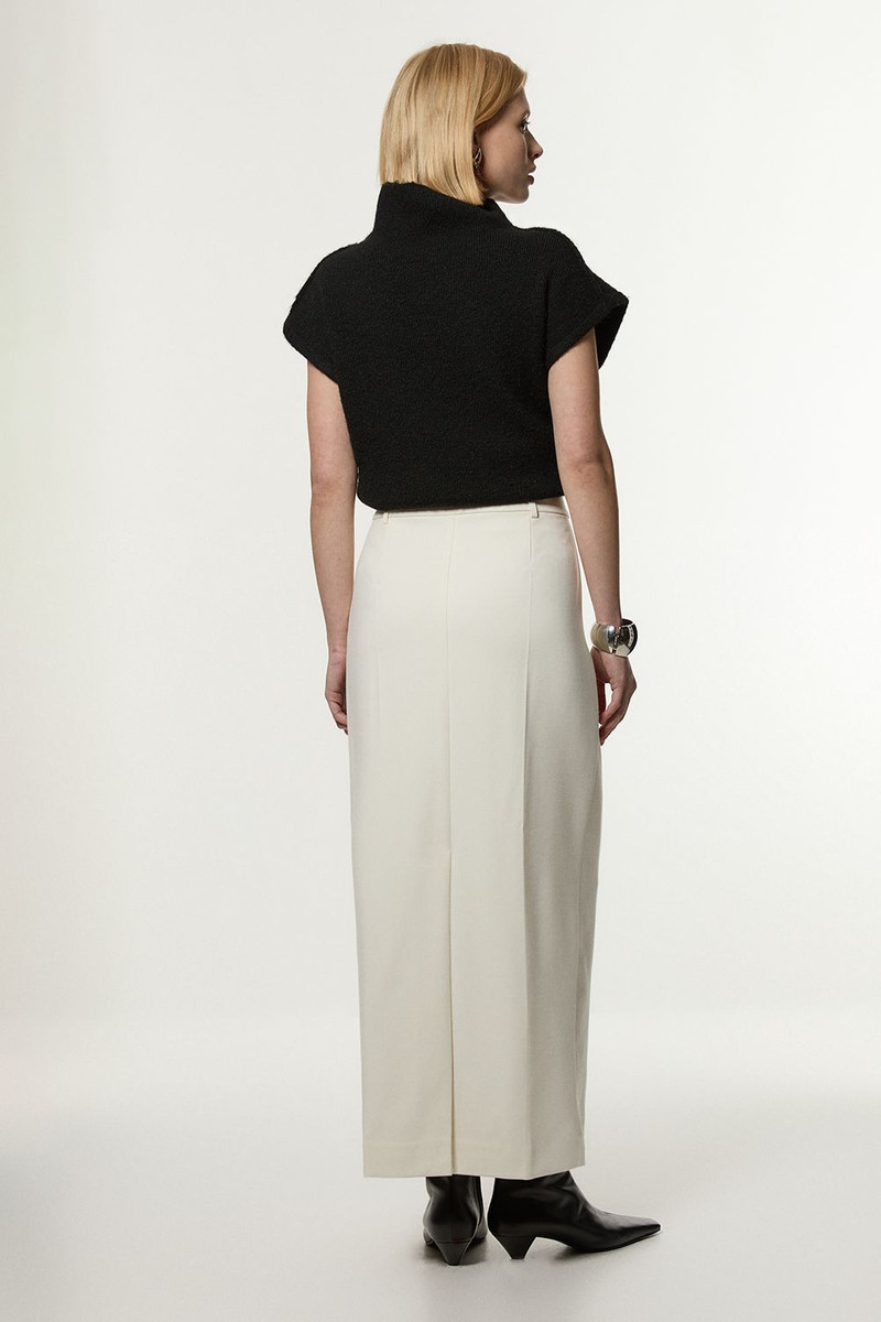 Compact Stretch Essential Tailored Maxi Skirt 5