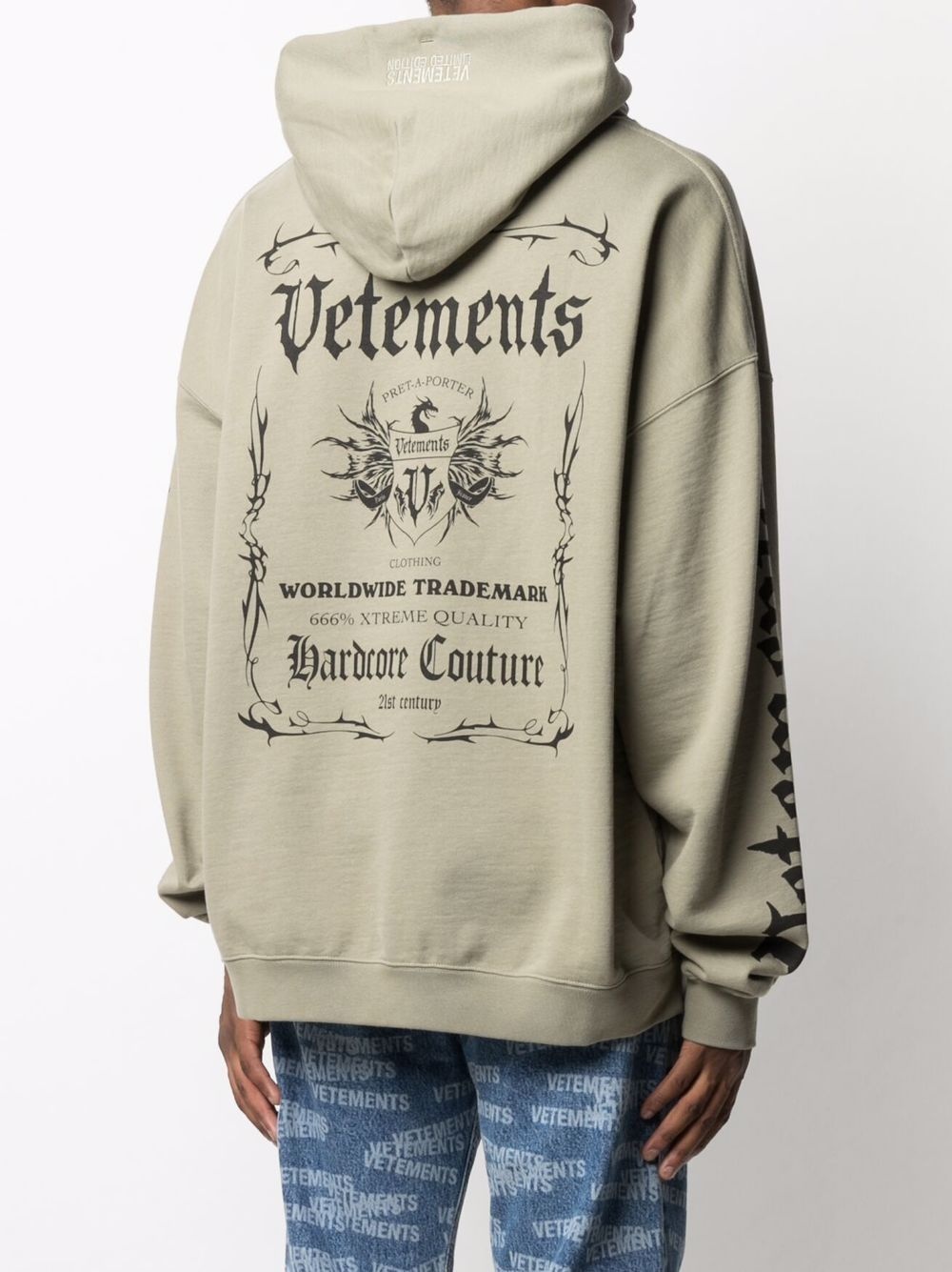 logo-print oversized hoodie - 5