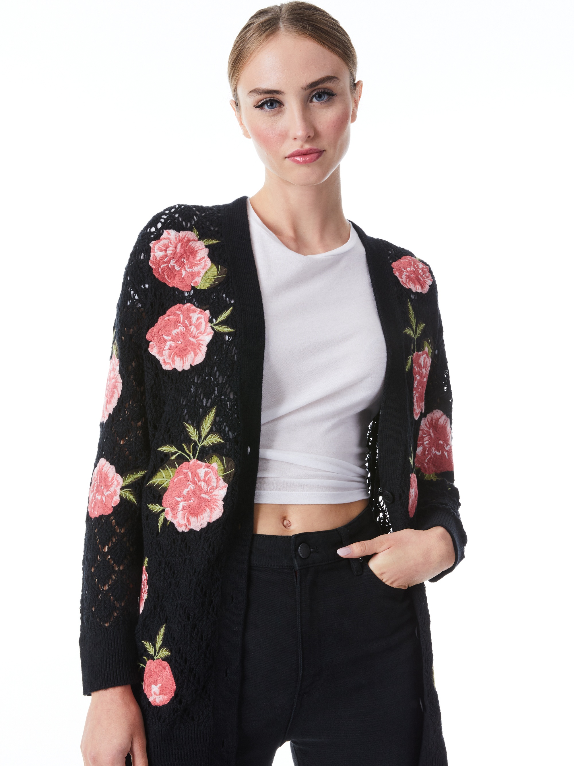 BRADFORD EMBROIDERED GRANDPA CARDIGAN - 2