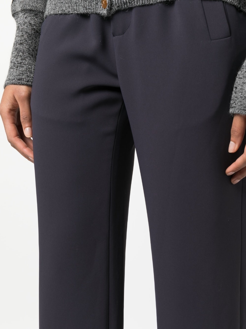 straight-leg tailored trousers - 5