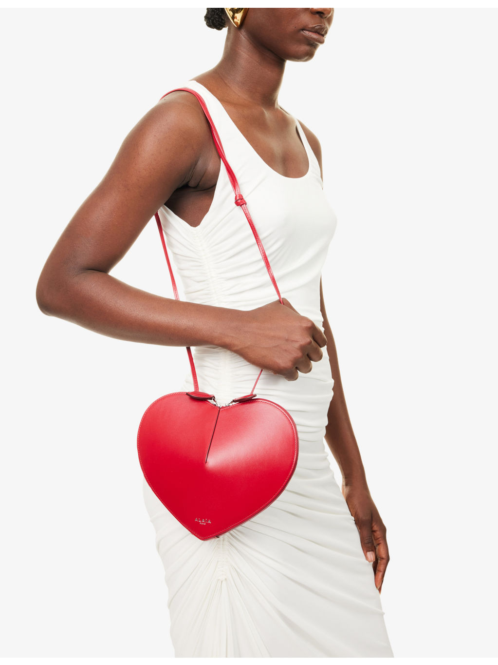 Le Coeur heart-shaped leather cross-body bag - 3