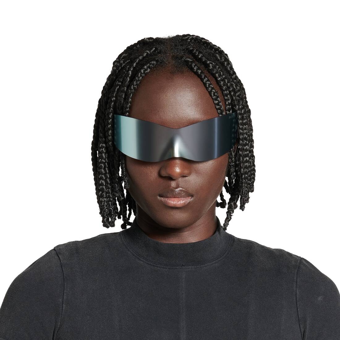 Panther Mask Sunglasses  in Silver - 5
