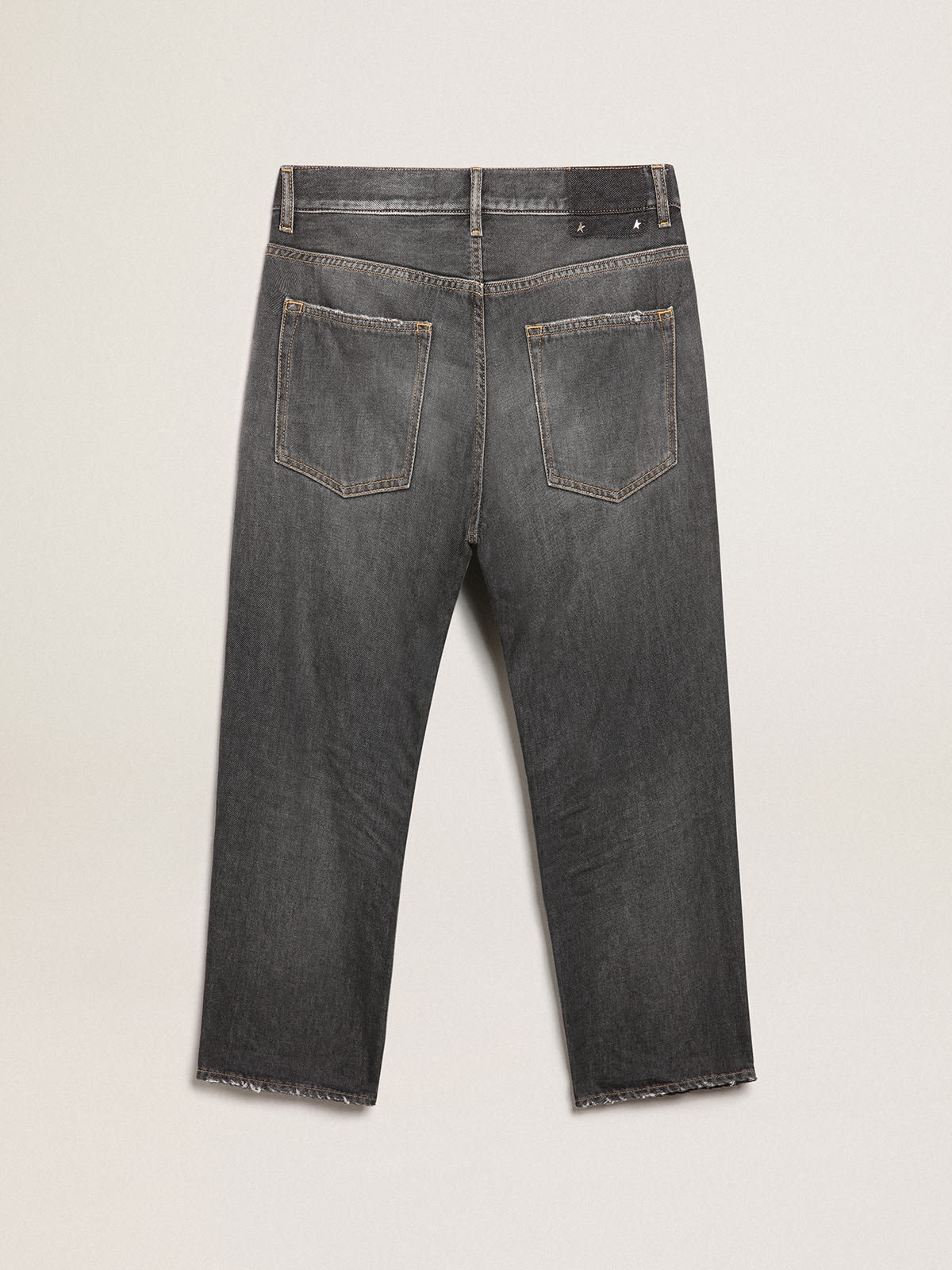 Black mid-wash slim-fit jeans - 2