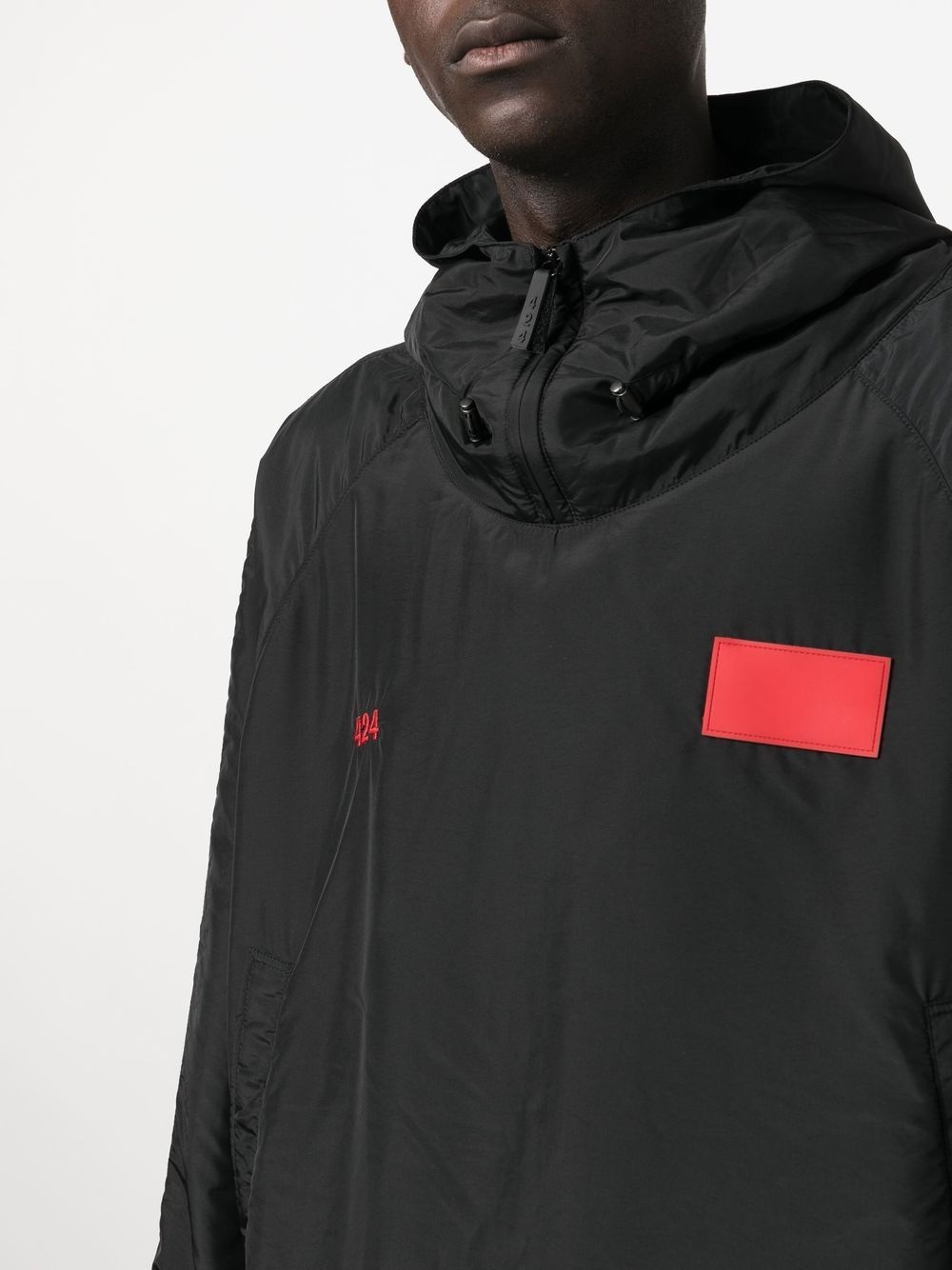 logo-patch jacket - 5