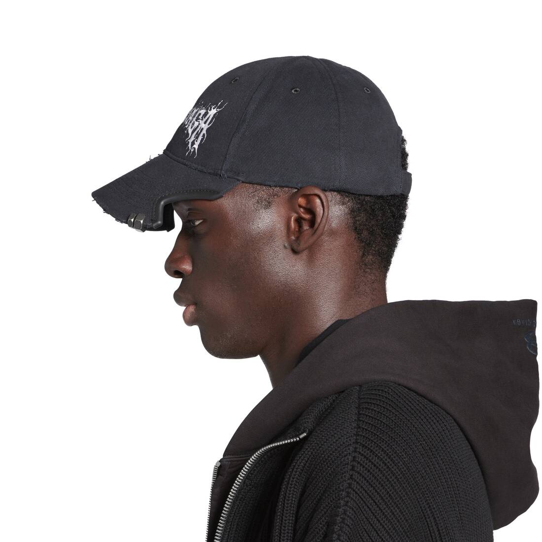 Diy Metal Outline Cap in Black - 6