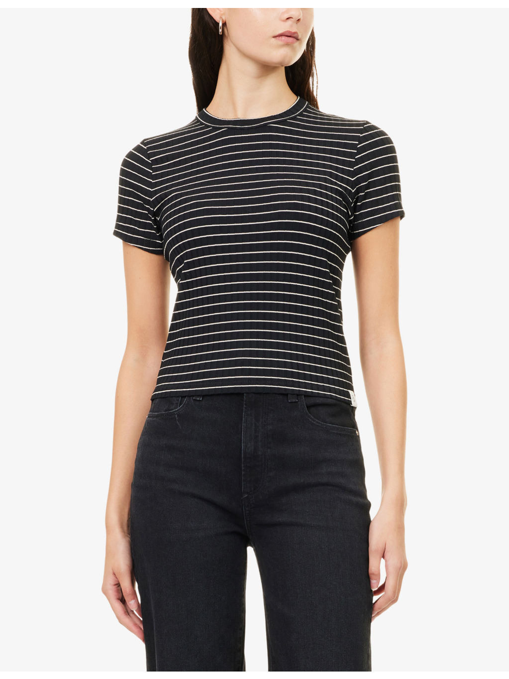 Luca Striped Stretch-Woven T-Shirt - 3