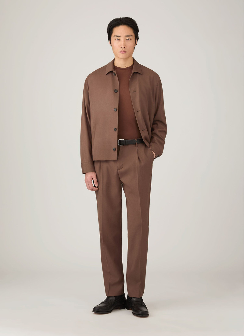 Sunspel Pleated Wool Twill Trouser outlook