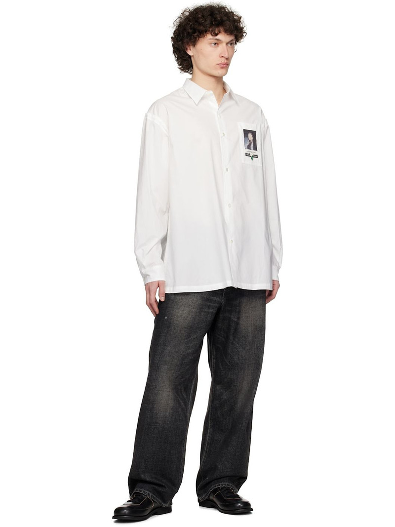 NEIGHBORHOOD Black Washed Denim DP Wide Jeans outlook